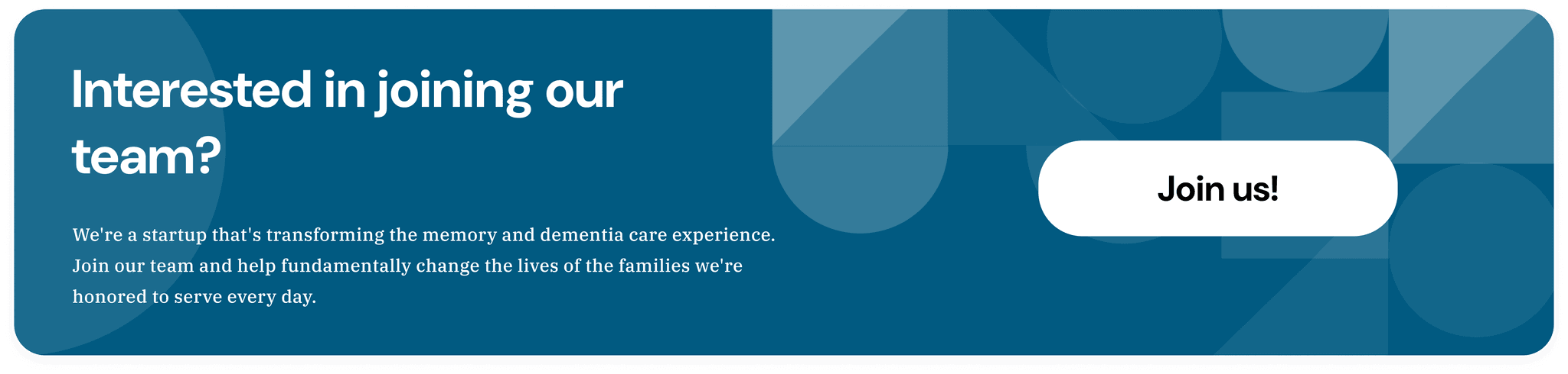 Interested in Joining our Team